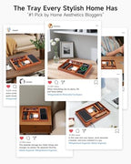 Valet Tray, Built in Wireless Charging Pad, Nightstand Organizer - Image 7