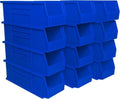 Akro-Mils 12 Pack AkroBins Plastic Storage Bins, Space-Saving Stackable by Akro-Mils