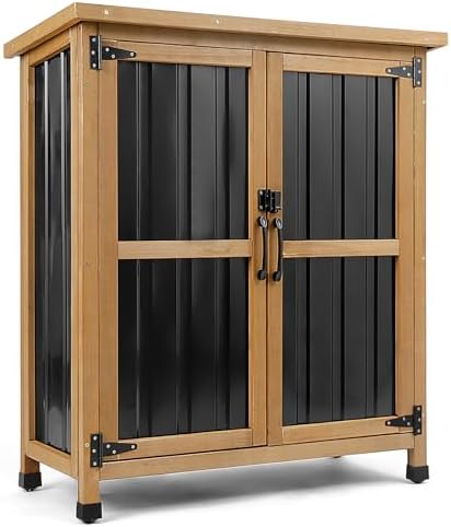 PetsCosset Small Weatherproof Outdoor Storage Cabinet by PETSCOSSET