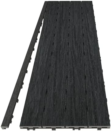 NewTechWood 1/12 ft. x 3 ft. Quick Deck Composite Deck Tile Straight Trim in by NewTechWood