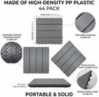 44 PCS 12"x12" Interlocking Deck Tiles - Image 4