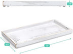 ALELION 13" White Bathroom Vanity Tray - Image 4