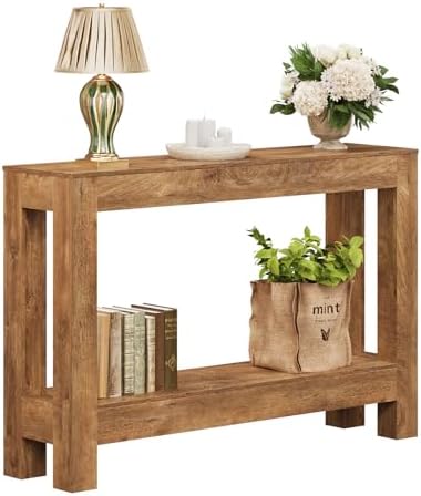Tohomeor Farmhouse Console Table, 47 Inches Entryway Console Table, Wooden - Image 4