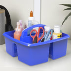 Storex Classroom Craft Caddy, 3 Compartment Plastic Organizer - Image 3