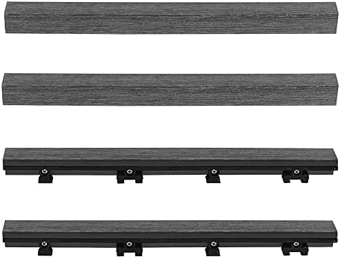 1 in. x 1 ft. Quick Deck Composite Deck Tile Straight Trim - Image 2
