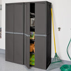 Sterilite 4 Shelf Cabinet, Lockable Utility Storage - Image 2