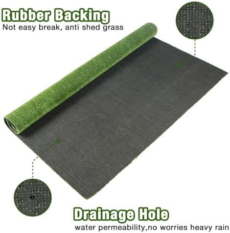 GLOBREEN Pet Artificial Grass 5FT X 7FT, Fake Grass Turf Carpet - Image 3
