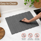 Stone Dish Drying Mat for Kitchen Counter, Thin & Light Quick Dry Stone Dishes - Image 6
