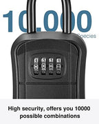 Puroma Key Lock Box Outdoor 4 Digit Code Combination Lockbox House, 1 Black - Image 3