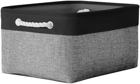 TheWarmHome Storage Basket for Organizing- 16x12x8 inch 1 Pack Fabric Storage by TheWarmHome