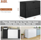 10.0 Cu.Ft Chest Freezer Cover for Outside - Image 2