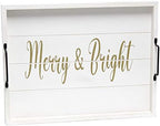 Elegant Designs HG2000-WMB Decorative Wood Serving Tray w/Handles, 15.50" x 12" - Image 5