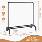 JIUYOTREE Garment Rack Clothing Clothes Rack - Image 3