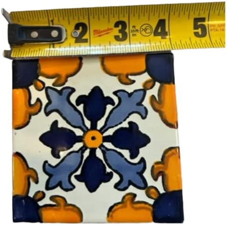 9 Mixed Designs Real Ceramic A1 Quality Talavera Mexican Tile 4x4 " Sampler - Image 4