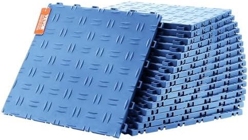 VEVOR Garage Floor Tiles 12 x 12 x 0.53 inch, Interlocking Design Ease of by VEVOR