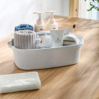 ALINK Large Plastic Shower Caddy Tote, Portable Storage Caddy Basket Organizer - Image 3