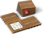 IDZO Interlocking Acacia Deck Tiles 9.6 SQFT by Idzo