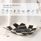 Valet Tray for Men Leather Key Tray for Entryway Table Bedside Nightstand - Image 4