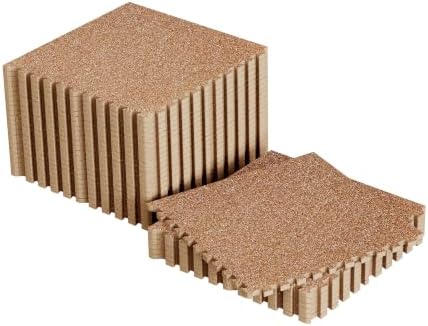 SUPERJARE 0.56'' Thick 120 Sq Ft Rubber Top Gym Flooring by SUPERJARE