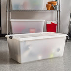 IRIS USA 4-Pack 91 Qt Stackable Storage Bins - Image 4
