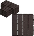 ASTEROUTDOOR Interlocking Deck Tiles Plastic Waterproof Outdoor Flooring 12" x by AsterOutdoor