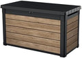 Keter Signature Collection 100 Gallon Resin Deck Box Organization Box and by Keter
