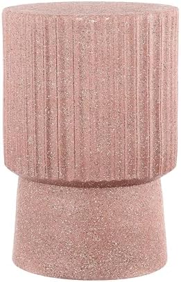 JONATHAN Y Louisa Outdoor Accent Table 19" Fluted Polyresin - Image 4