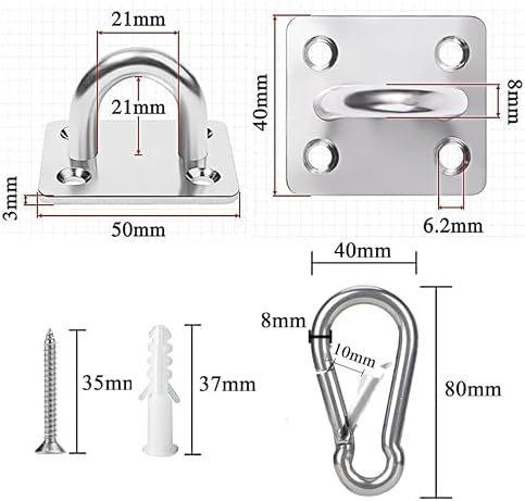 Stainless Steel Tie Out Mounted Wall Hook - Image 2