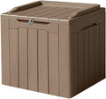 Devoko 31 Gallon Waterproof Outdoor Storage Box Resin Deck Box Lockable and UV by DEVOKO