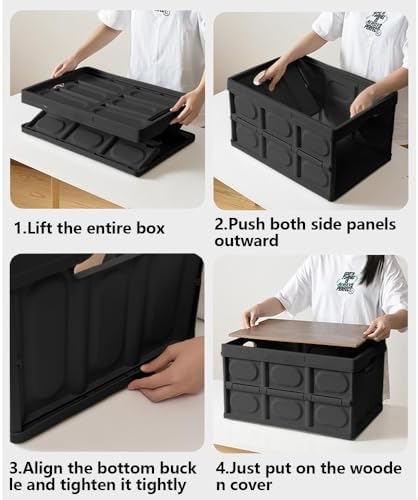 2 PCS Collapsible Storage Bins Box - Image 3