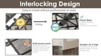 PrimeZone 432 PCS Solid Acacia Wood Interlocking Patio Deck Tiles Outdoor - Image 4