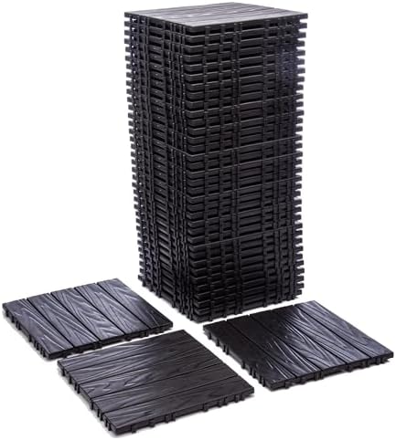Interlocking Deck Tile – 68-Pack 11.42"x11.42" Plastic Flooring Tile, 61.60 - Image 4