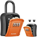 Puroma Key Lock Box Outdoor 4 Digit Code Combination Lockbox House 1 Orange by Puroma