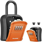 Puroma Key Lock Box Outdoor 4 Digit Code Combination Lockbox House 1 Orange by Puroma