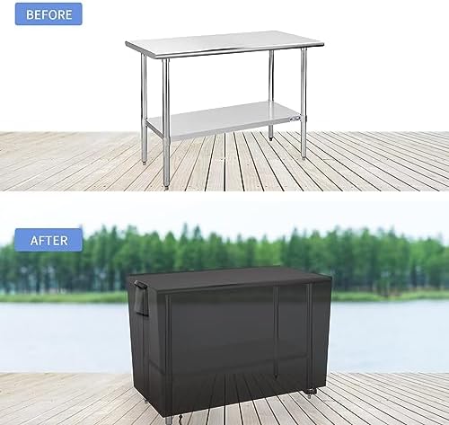 Outdoor Prep Table Cover for Metal BBQ Cart Table - Image 5