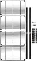 Amazon Basics 4-Shelf Steel Wire Storage Shelves - Image 7
