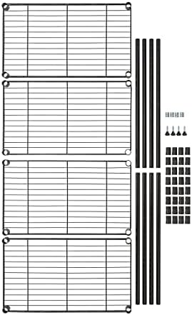 Amazon Basics 4-Shelf Steel Wire Storage Shelves - Image 7
