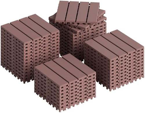 Rovibek 44 PCS Interlocking Deck Tiles, All Weather Patio Tiles by Rovibek