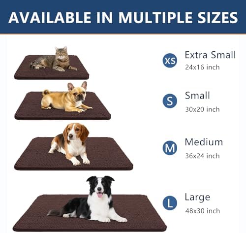 Smiry Dog Door Mat for Muddy Paws 24x16, Absorbent Low-Profile Doormats - Image 3