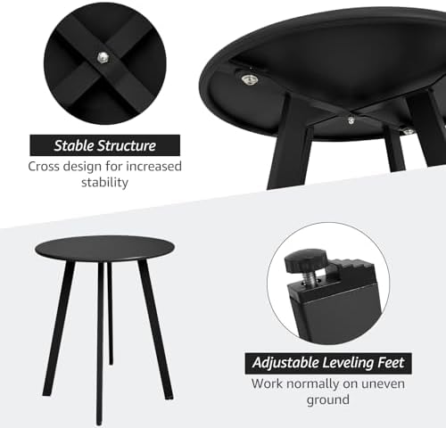 Meluvici Outdoor Side Table, Weather Resistant Patio Small Side Table Outdoor - Image 5