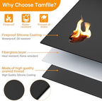 Tamfile Large Fireproof Grill Mat - Image 2
