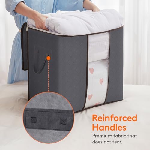 Lifewit 3 Pack 100L Clothes Storage Bins - Image 3