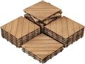 Yaheetech 27PCS Wooden Flooring Patio Deck Tiles Interlocking Tiles Patio Solid by Yaheetech