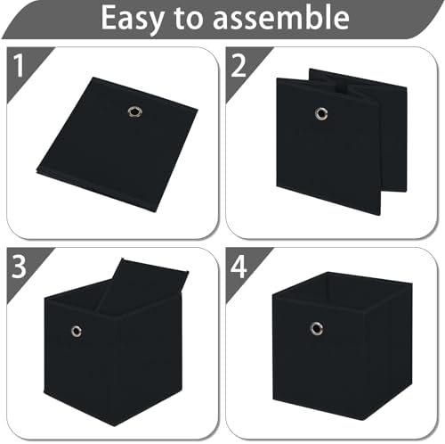 13x13x13 storage cube bins, collapsible fabric storage cubes Decorative storage - Image 6