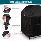 Outdoor Pizza Oven Table Cover for 32 Inch Medium Ooni Oven Table - Image 5