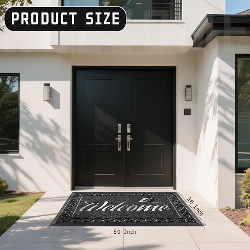 Yimobra Welcome Mat, Heavy Duty Sturdy Door Mats - Image 3