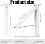 Ithywat Retractable Clothes Drying Rack, Space Saver Wall Mounted Folding Hanger - Image 3