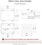 QILIPSU Waterproof Junction Box IP67 Outdoor Plastic Electrical Project - Image 6
