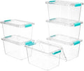 Vtopmart 6 Pack 5 Qt Clear Storage Bins by Vtopmart