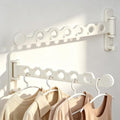Wall Mounted Clothes Hanger Rack, Foldable Space Saving Laundry Rack by iMonse